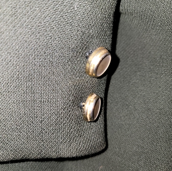 Vtg Lord & Taylor Coat Women's S? Faux Fur Collar Green Lined Retro Look - Picture 13 of 13